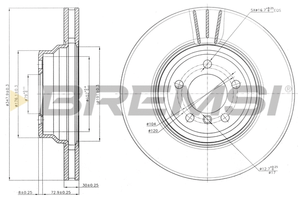 Brake Disc (CD7701V)