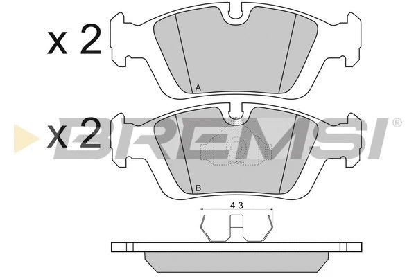 Brake Pad Set, disc brake (BP2432)