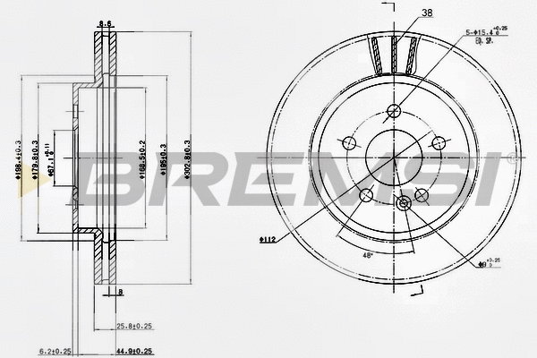 Brake Disc (CD7036V)