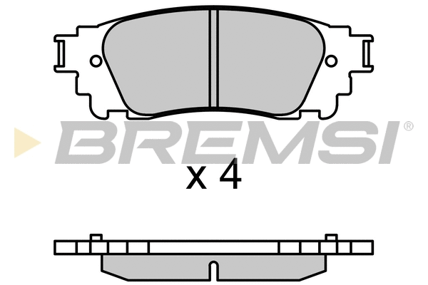 Brake Pad Set, disc brake (BP3704)