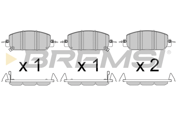 Brake Pad Set, disc brake (BP3807)