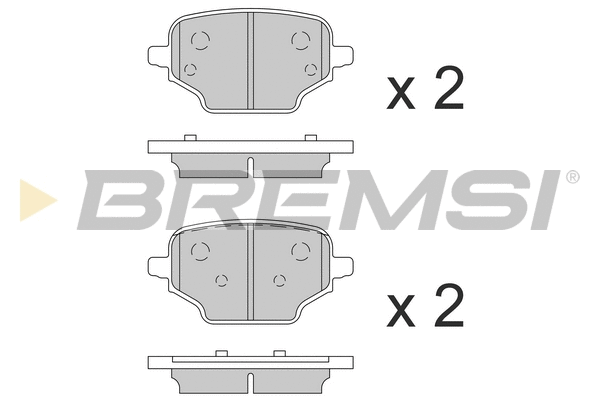 Brake Pad Set, disc brake (BP3863)