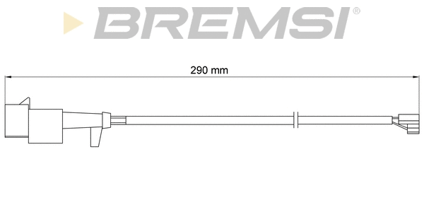 Warning Contact, brake pad wear (WI0713)