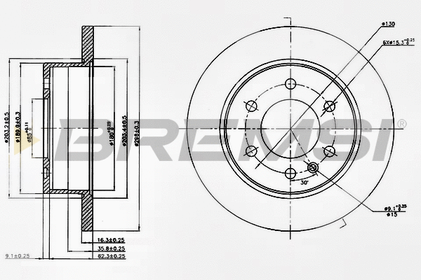 Brake Disc (CD5311S)