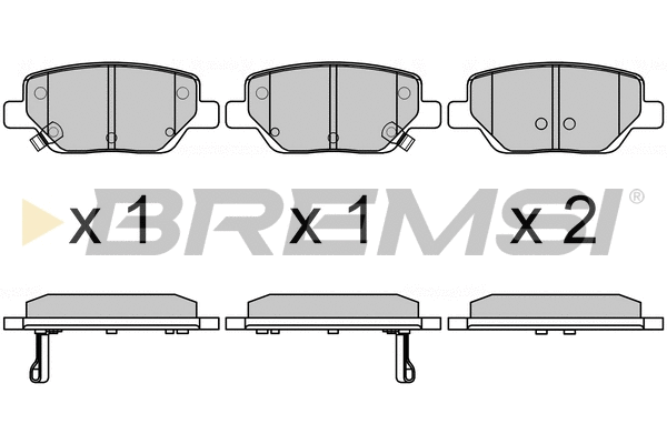 Brake Pad Set, disc brake (BP3748)