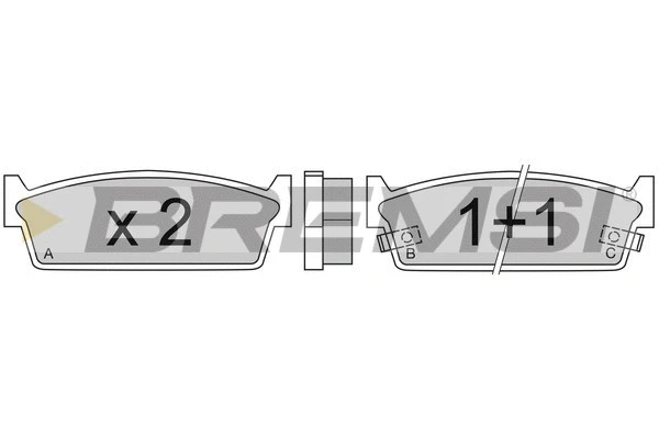 Brake Pad Set, disc brake (BP2347)