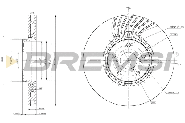 Brake Disc (CD8498VRD)