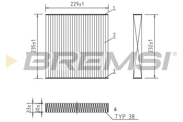 Filter, cabin air (FC1325)