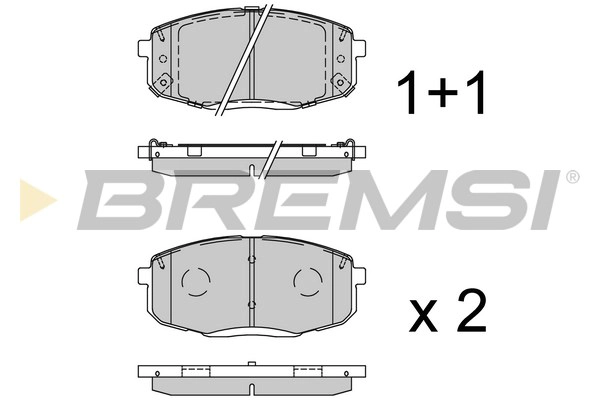 Brake Pad Set, disc brake (BP3941)