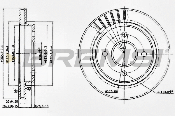 Brake Disc (CD6479V)