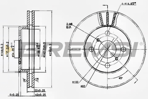 Brake Disc (CD6408V)