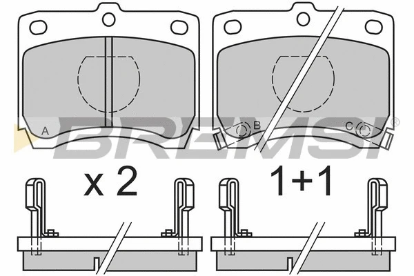 Brake Pad Set, disc brake (BP2429)