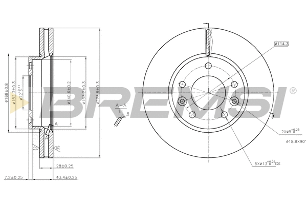 Brake Disc (CD7629V)