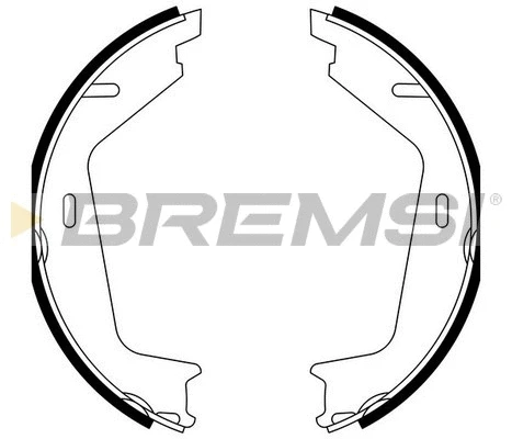 Brake Shoe Set, parking brake (GF0608A)