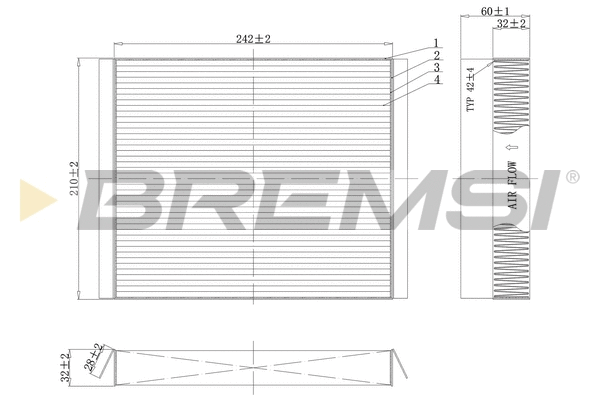 Filter, cabin air (FC0501)