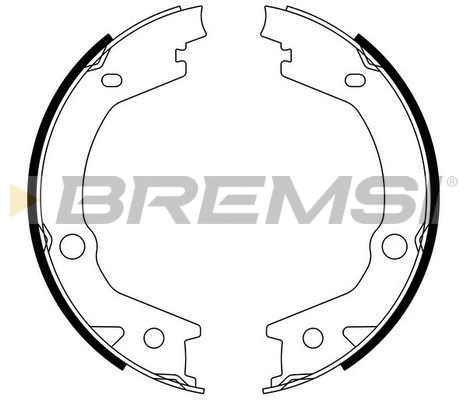 Brake Shoe Set, parking brake (GF0765)