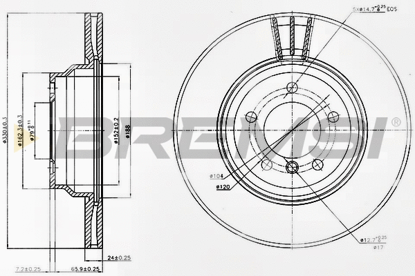 Brake Disc (CD7535V)