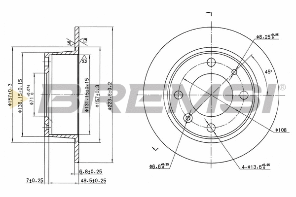 Brake Disc (CD6052S)