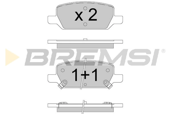 Brake Pad Set, disc brake (BP3913)