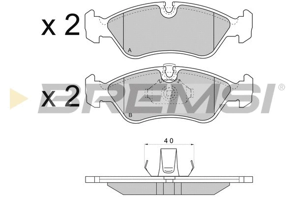 Brake Pad Set, disc brake (BP2704)