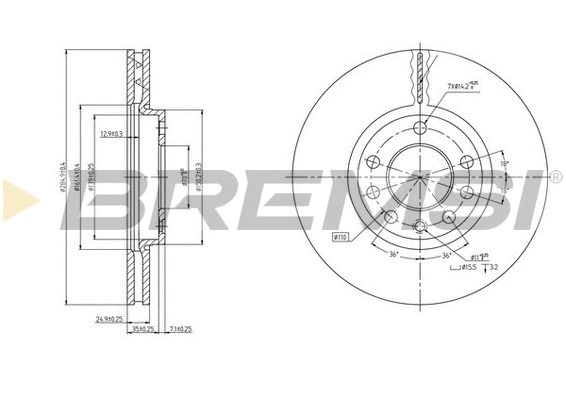 Brake Disc (CD7191V)