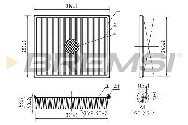 Air Filter (FA1592)