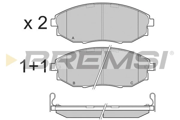 Brake Pad Set, disc brake (BP3399)