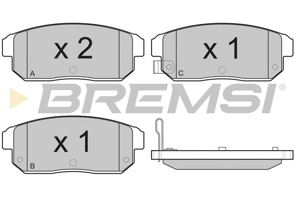 Brake Pad Set, disc brake (BP3184)