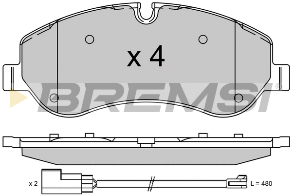 Brake Pad Set, disc brake (BP3525)