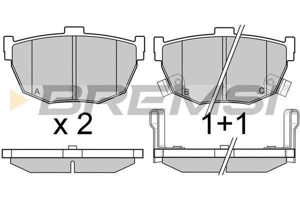 Brake Pad Set, disc brake (BP2967)
