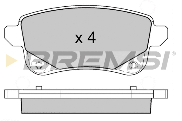 Brake Pad Set, disc brake (BP3645)