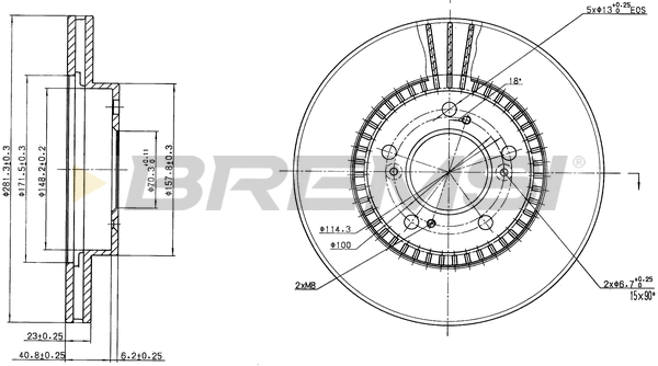 Brake Disc (CD6829V)