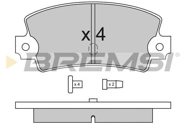 Brake Pad Set, disc brake (BP2114)