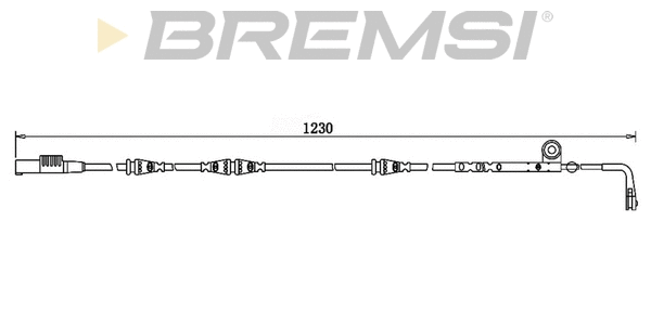 Warning Contact, brake pad wear (WI0763)