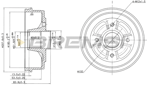 Brake Drum (CR5168)
