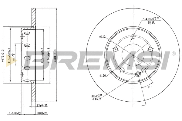 Brake Disc (CD6540S)