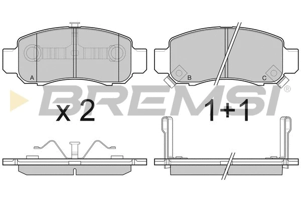 Brake Pad Set, disc brake (BP3041)