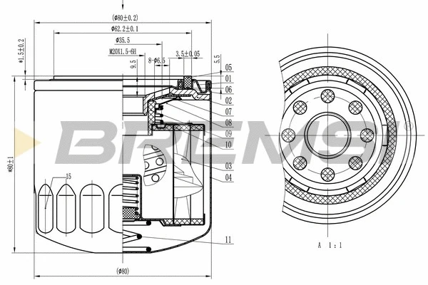 Oil Filter (FL1818)