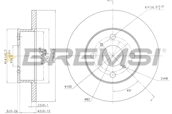 Brake Disc (CD6412S)