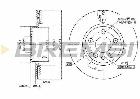Brake Disc (CD6842V)