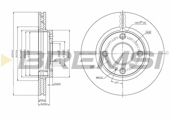 Brake Disc (CD7740V)