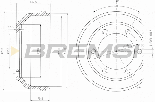 Brake Drum (CR5625)