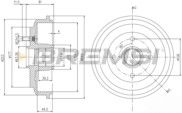 Brake Drum (CR5644)