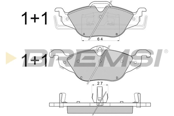 Brake Pad Set, disc brake (BP2810)