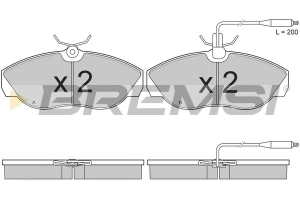 Brake Pad Set, disc brake (BP2614)
