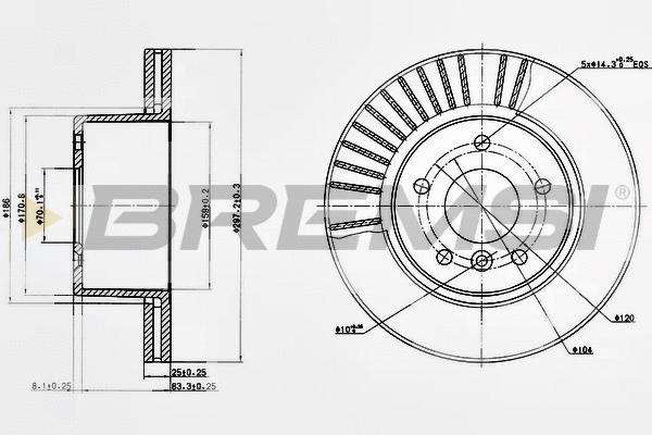 Brake Disc (CD7379V)