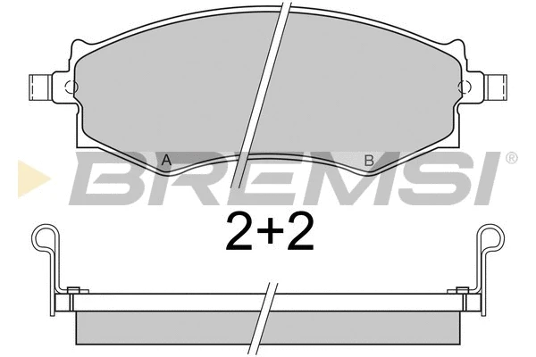 Brake Pad Set, disc brake (BP2572)