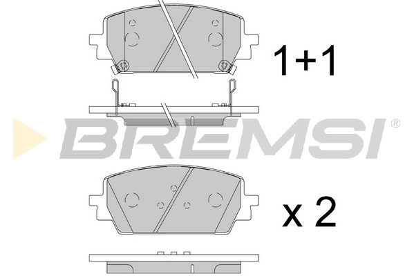 Brake Pad Set, disc brake (BP3910)