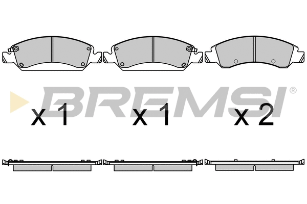 Brake Pad Set, disc brake (BP3684)
