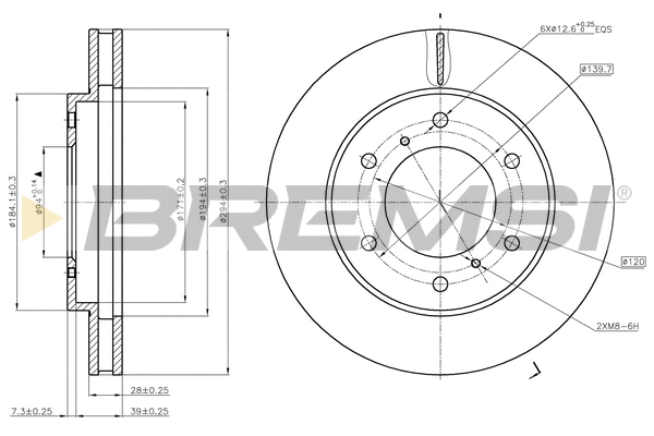 Brake Disc (CD7818V)